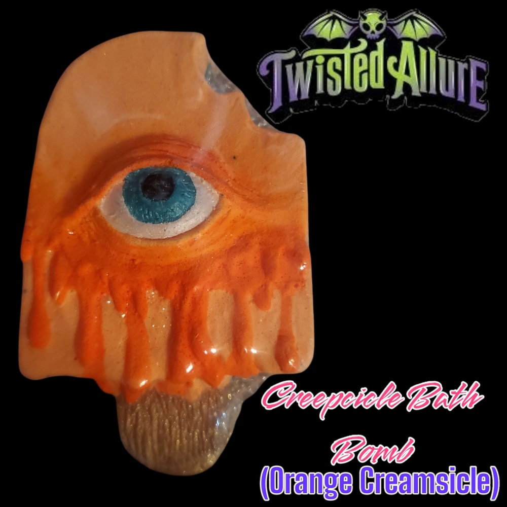 Twisted Allure LIMITED EDITION Creepsicle (ORANGE DREAMCICLE)  Bath Bomb